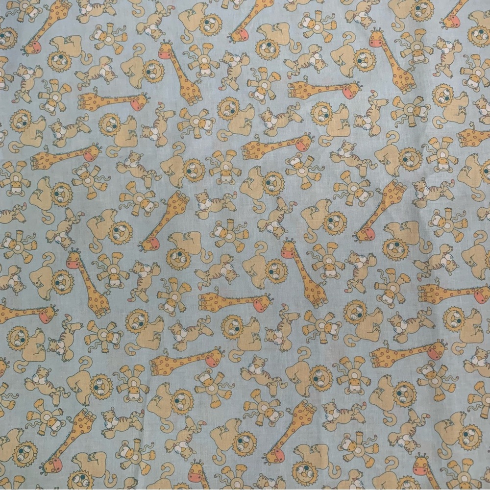 Sewing Cotton Fabric Zoo Animals Print Fabricland R.E.D.International Textiles